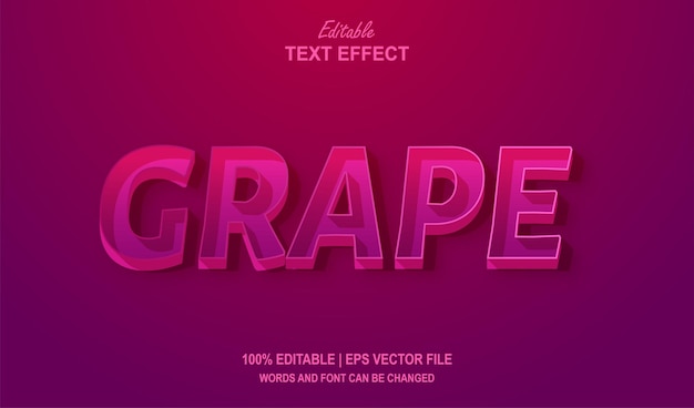 Grape Fruit Editable Text Effect