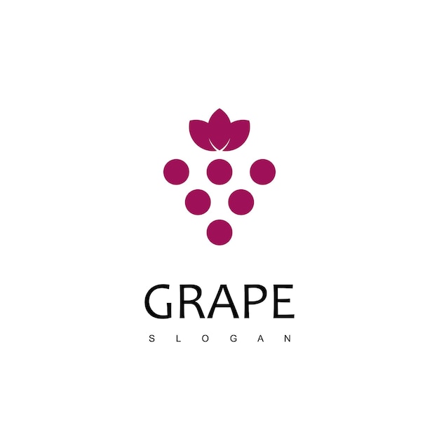 Grape Logo Design Vector