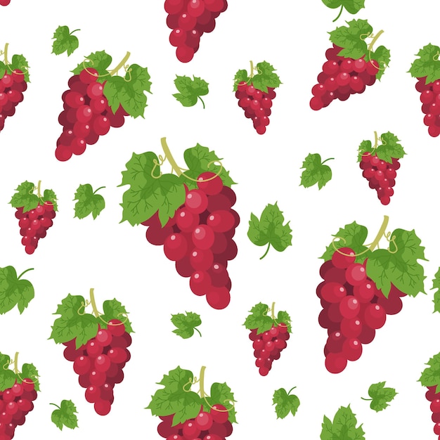 Grape seamless pattern background.