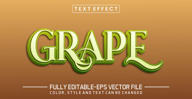 Grape Text Effect Editable 3D Text Style