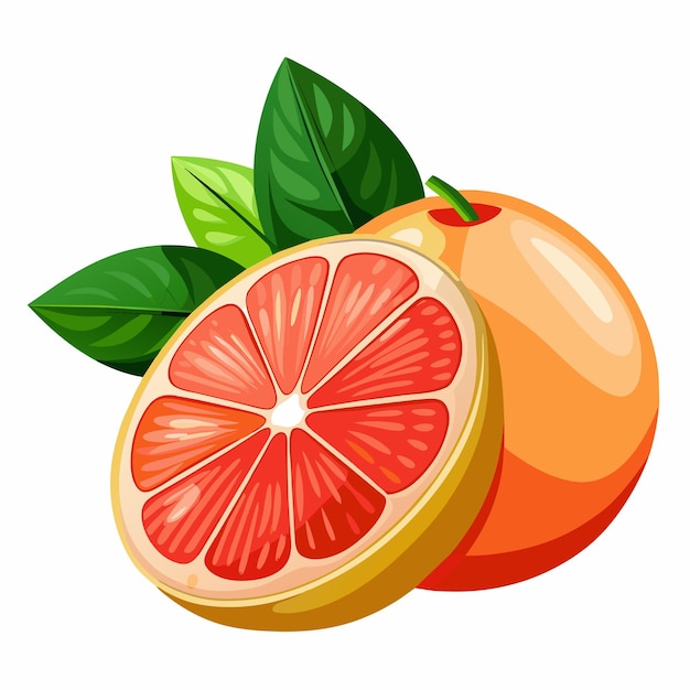 Grapefruit vector art illustration 9