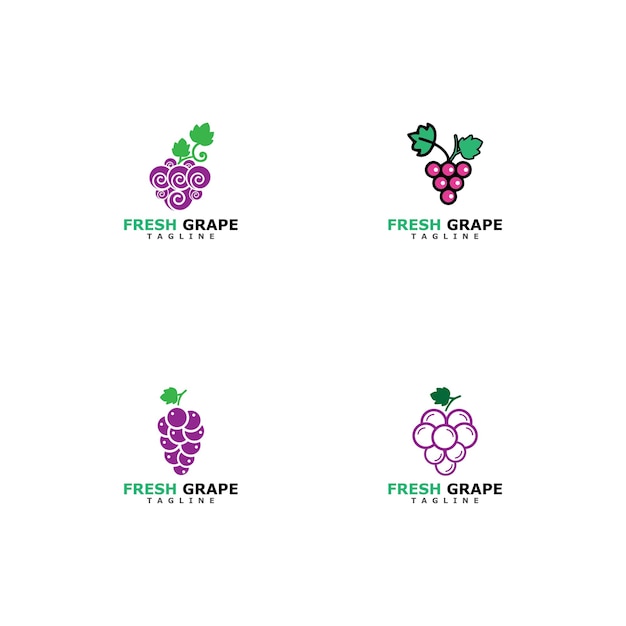 Grapes vector icon illustration design