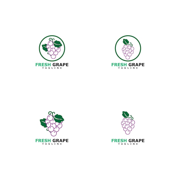 Grapes vector icon illustration design