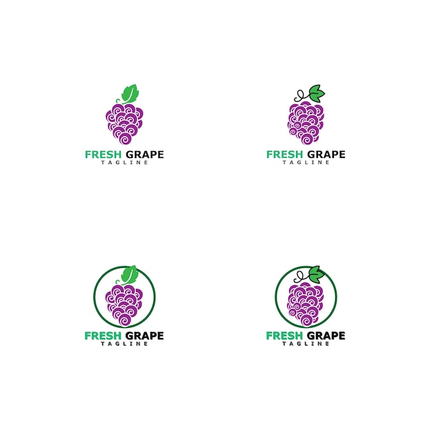 Grapes vector icon illustration design