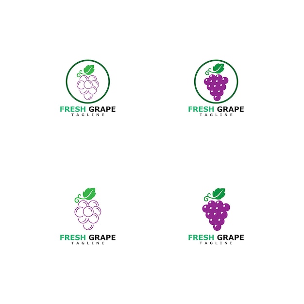 Grapes vector icon illustration design