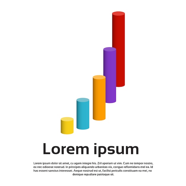 Graph Set Finance Cylinder Infographic