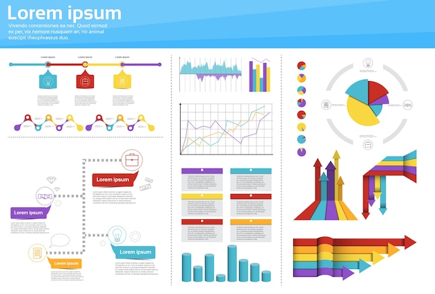 Graph Set Finance Diagram Infographic 