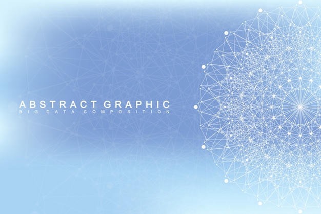 Graphic abstract background communication.