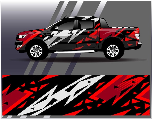 Graphic abstract stripe racing background designs for vehicle rally race adventure and car racing