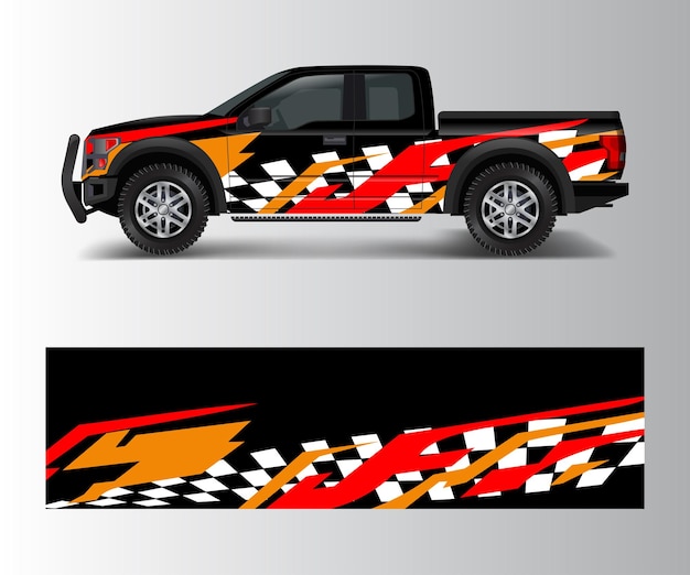 Graphic abstract stripe racing modern designs for wrap vehicle race car speed offroad rally adventure