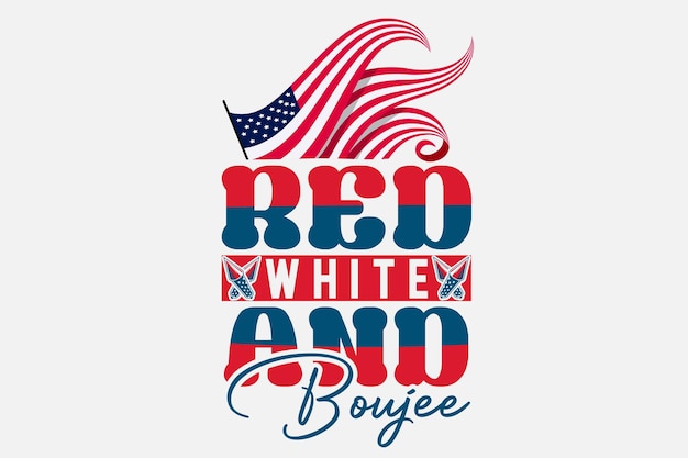 A graphic for the red white and boy ray show.