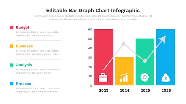 A graphic showing a bar graph in a bar chart