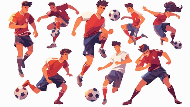 Vector a graphic of a soccer player with a white shirt and shorts