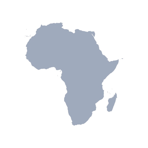 Graphic vector of africa countries map