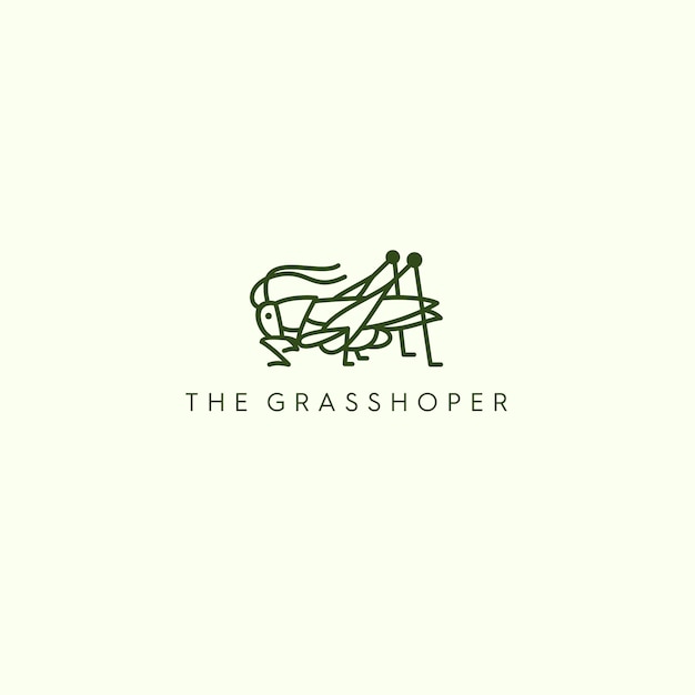 THE GRASSHOPER MONOLINE LOGO