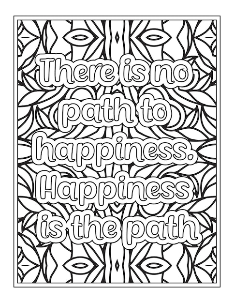 Gratitude Quotes Coloring Book Page for Adult