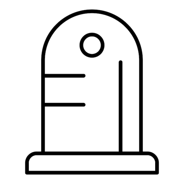 Vector grave icon style