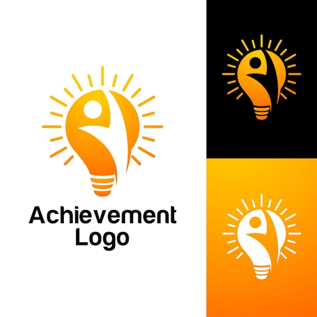 Great achievement logo design template