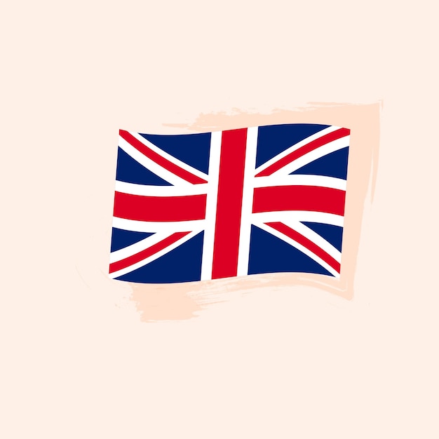 Great Britain Country Flag Vector Illustration of Travel Symbol