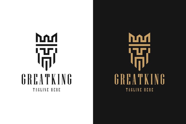 Great King Minimalist Logo Inspiration