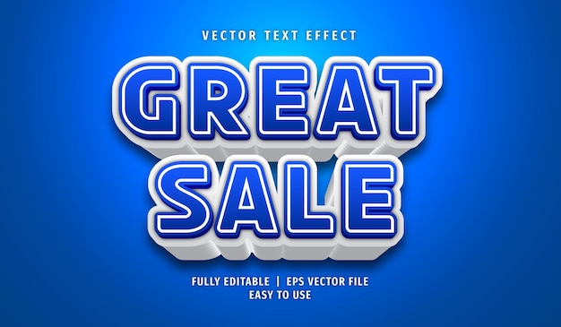 Great Sale Text effect, Editable Text Style