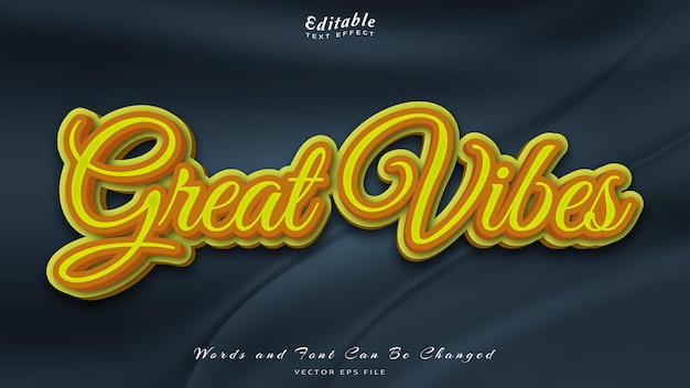 great vibes editable text effect free font