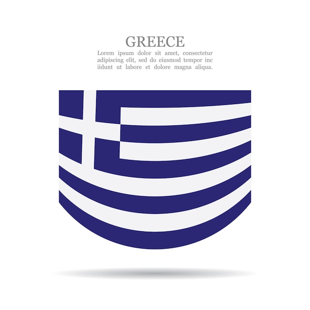 Greece national flag vector icon