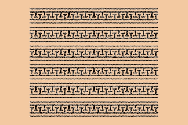 Greek Key Pattern and Geometric Shapes