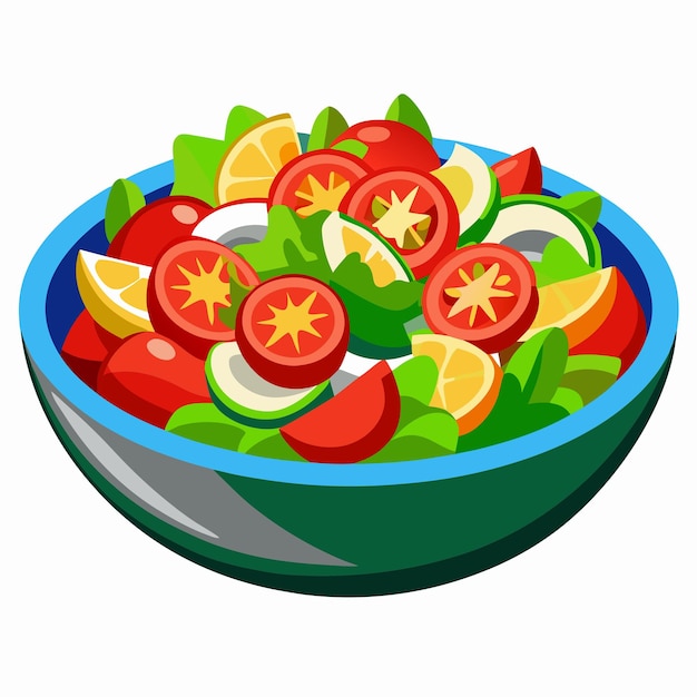 Vector greek salad vector art