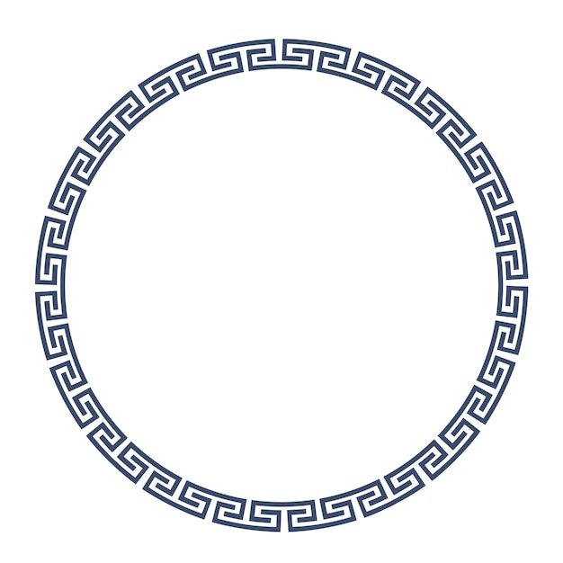 Greeke round frame for design