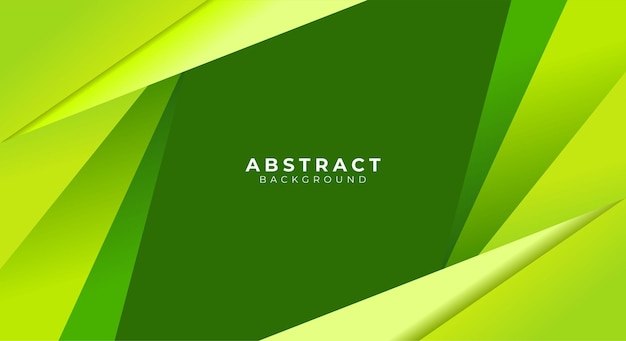 Green abstract geometric background