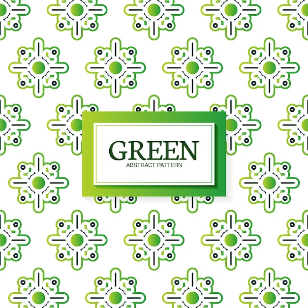 Green abstract geometric pattern design