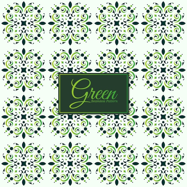 Green abstract geometric pattern design