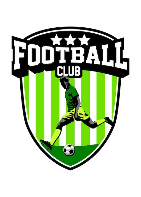 Green Badge Soccer Football Logo