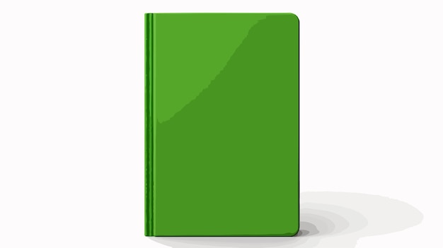 Vector a green book with a green cover on it