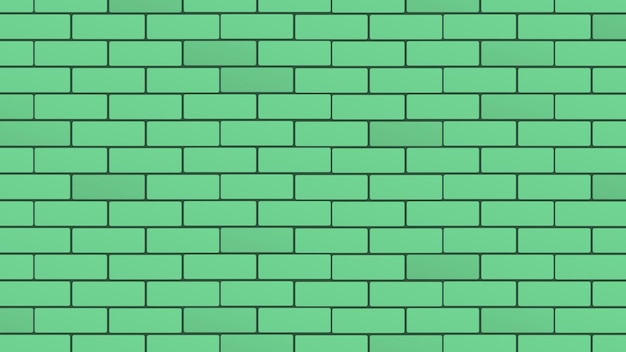 green brick wall background