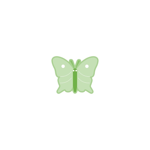 green butterfly