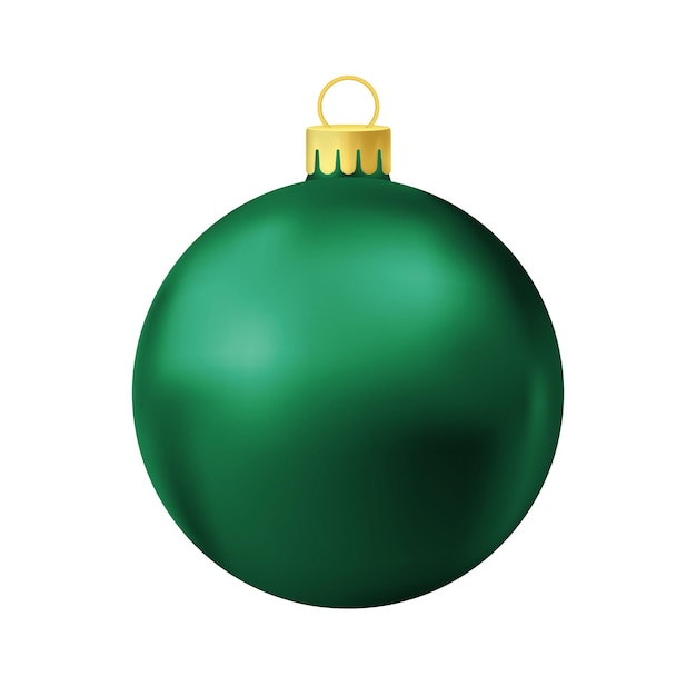 Green Christmas tree ball