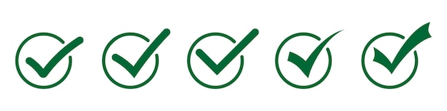 Green circle check mark icon