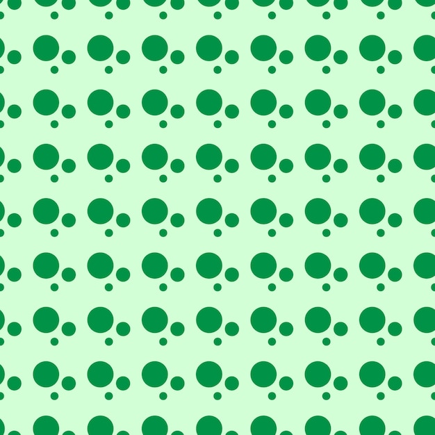 Green circle seamless pattern on light green background for wallpaper and festive graphic design