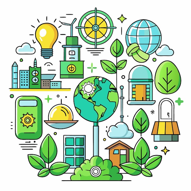 Green Cities Sustainable Living with EcoFriendly Buildings and Technology