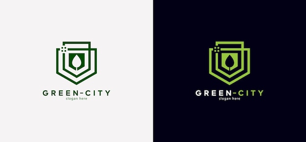 Green City logo design template