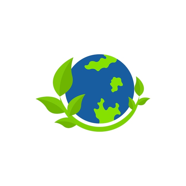 Green earth logo with the title'earth '