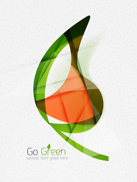 Green eco unusual background concept