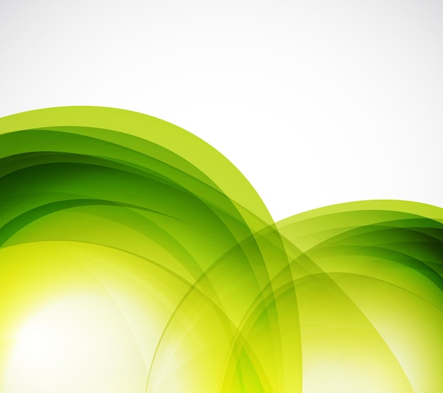 Green eco wave abstract background