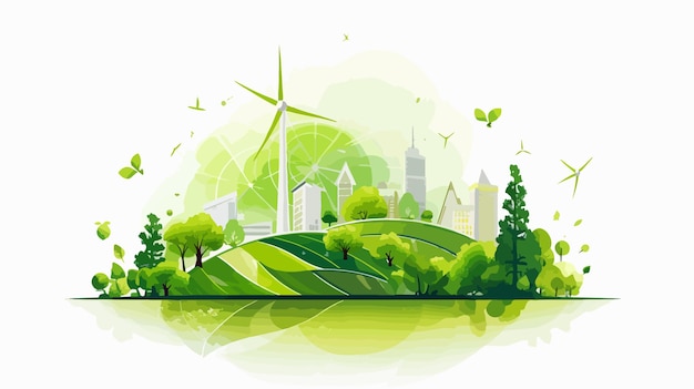 Green Energy Design Vector Illustration