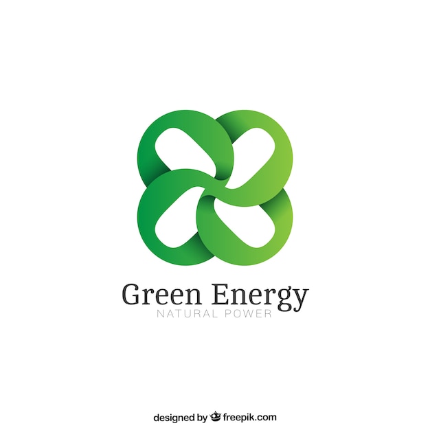 Green energy logo