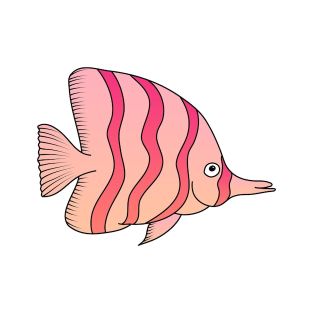 A green fish vector illustration