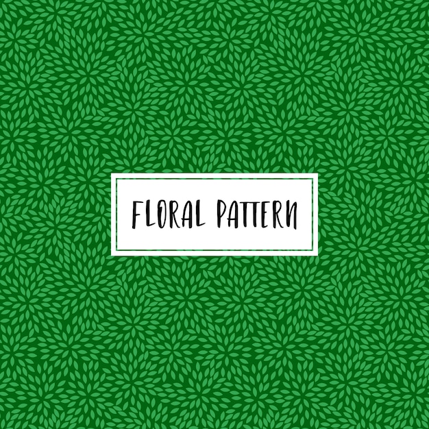 Green floral pattern