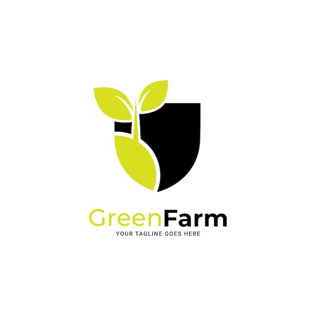 Green garden environment logo template vector illustration. Agriculture icon logotype design.